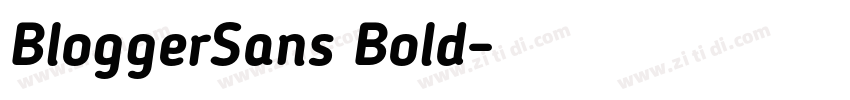 BloggerSans Bold字体转换